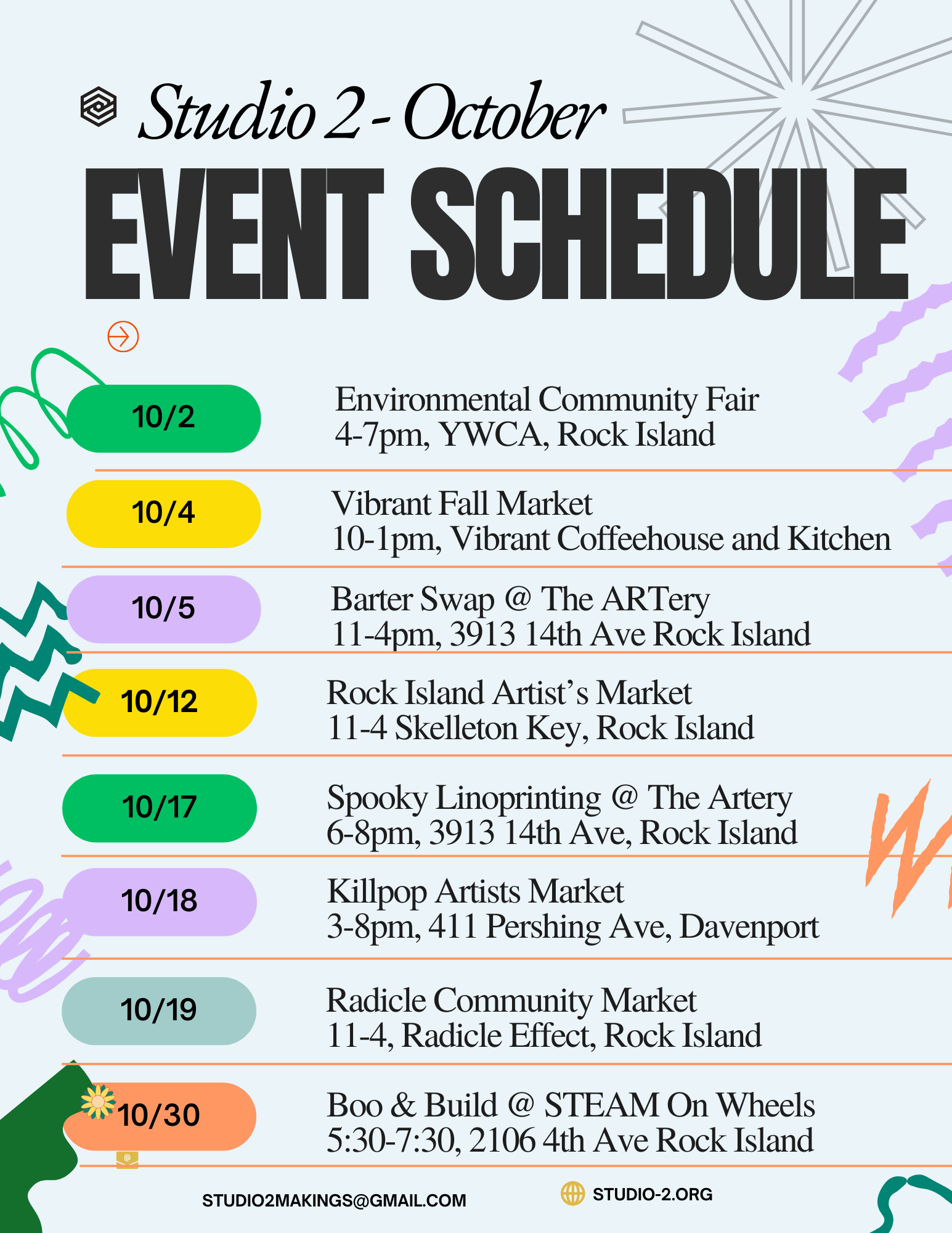 October Newsletter: Join Our October Events and Collaborations